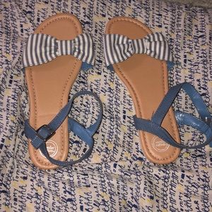 Blue sandals